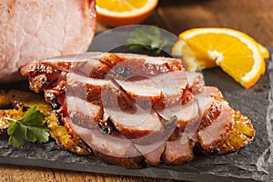 Traditional Sliced Honey Glazed Ham