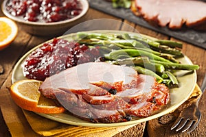 Traditional Sliced Honey Glazed Ham