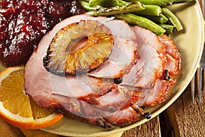 Traditional Sliced Honey Glazed Ham