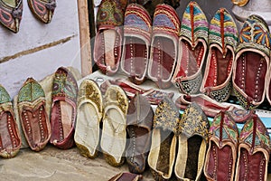 Traditional slippers from India