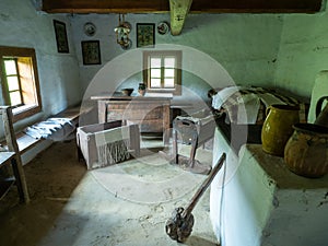Traditional slovak home interior, Svidnik, Slovakia