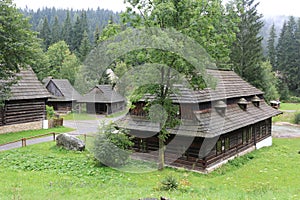 Traditional Slovakian wooden houses