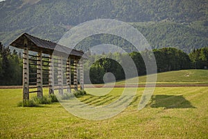 Traditional slovenian hayrack