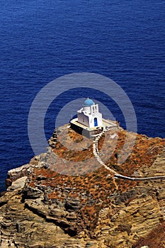 Traditional small chapel on Sifnos island