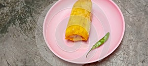 A traditional snack called fried sausage from Solo, Central Java