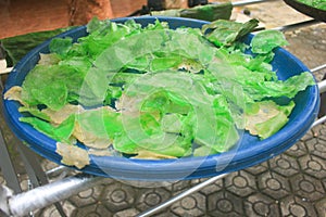 Traditional snacks from the countryside in Indonesia, namely cracker