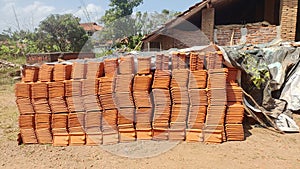 Traditional sokka rooftile from central java