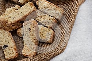 Traditional South African muesli rusks