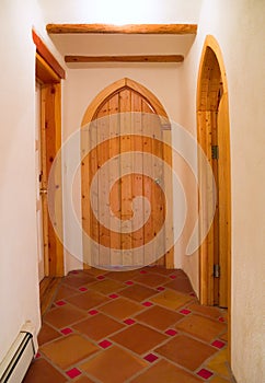 Traditional southwestern hallway