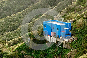 Traditional spanish farmer house in the mountains photo