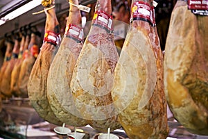 Traditional spanish ham