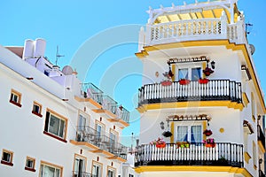 traditional Spanish house in Torremolinos, Costa del Sol, Spain