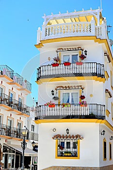 traditional Spanish house in Torremolinos, Costa del Sol, Spain photo