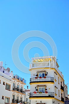 traditional Spanish house in Torremolinos, Costa del Sol, Spain