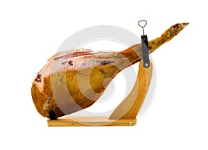 Traditional spanish jamon serrano, italian parma, hamon iberico, prosciutto photo