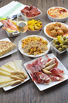 Traditional spanish tapas