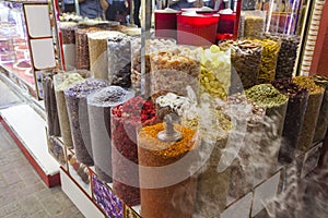Traditional spice market in United Arab Emirates, Dubai