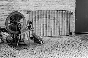 Traditional spinning wheel