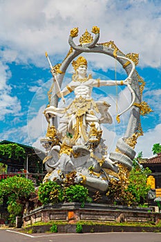 Traditional statue of the deity Arjuna