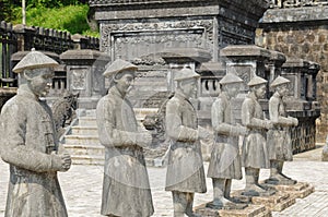 Traditional statue of Khai-Dinh