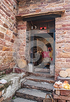 Traditional stone house in China