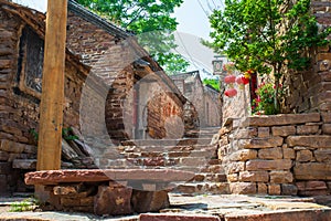 Traditional stone house in China