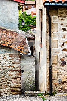 Traditional stone house in Spanish village