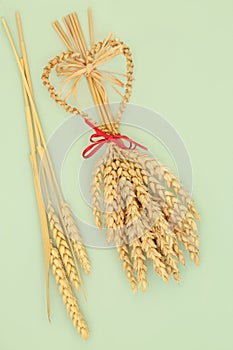 Traditional Straw Corn Dolly Fertility Harvest Symbol