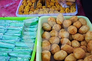 Traditional street food in Indonesia