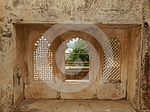 Traditional style indian palace window
