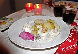 Traditional Swedish Christmas dinner