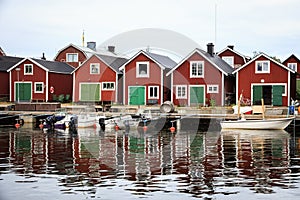 A traditional Swedish Fishing Village on the Baltic Coast