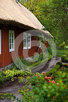 Traditional swedish house in Skansen.