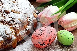 Traditional sweet homemade easter bread