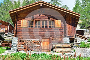 Traditional Swiss Mountain Chalet