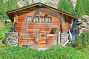 Traditional Swiss Mountain Chalet