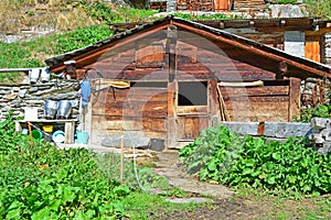 Traditional Swiss Mountain Chalet Farm