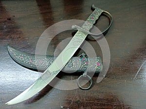 traditional sword from anicent times  photo