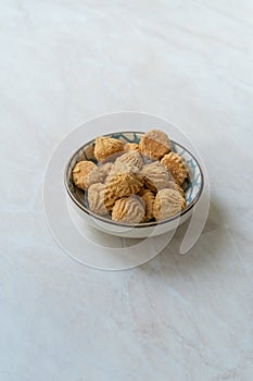 Traditional Talkan Cookies made Roasted Chickpeas