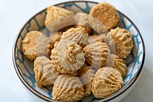 Traditional Talkan Cookies made Roasted Chickpeas