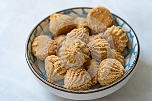 Traditional Talkan Cookies made Roasted Chickpeas