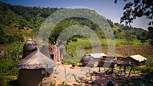 Traditional Tammari people village of Tamberma at Koutammakou, the Land of the Batammariba, Kara region, Togo