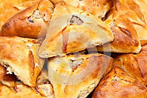 Traditional tatar potato and meat pastry