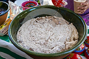 Traditional tejate drink of Oaxaca Mexico photo