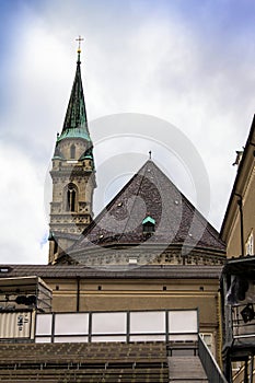 Traditional temporary concert hall in the open air for opera sta