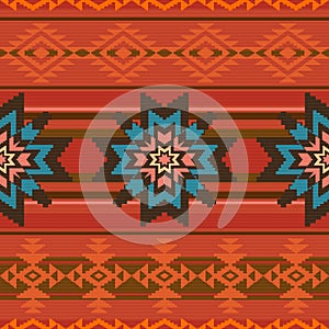 Traditional textile pattern in ethnic style