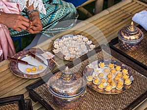 Traditional Thai dessert, Khanom Ja mongkut