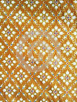 Traditional Thai fabric pattern