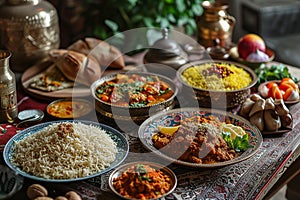 traditional thai food, muslim food.