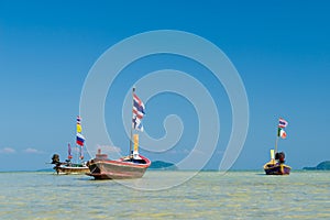 Traditional thai longtail boat in Thailand